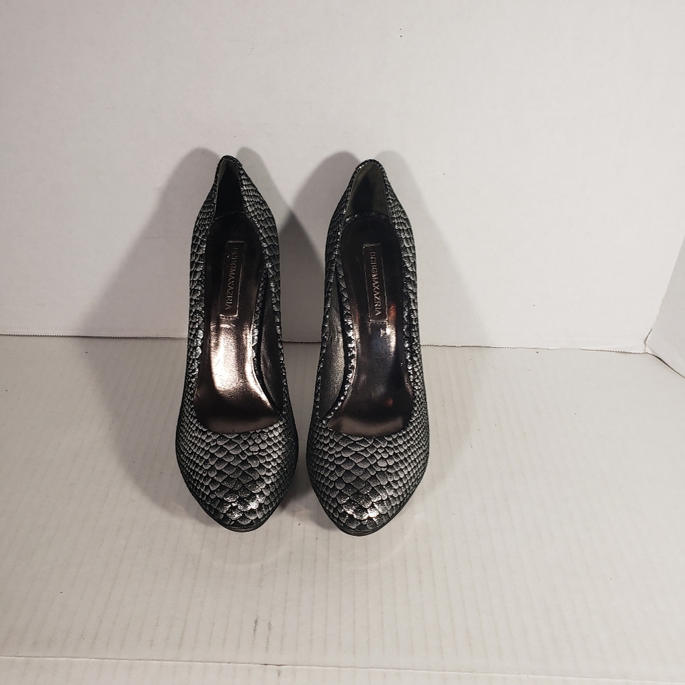Women's BCBGMAXAZRIA 5in Snake Print Heels - Picture 4 of 6